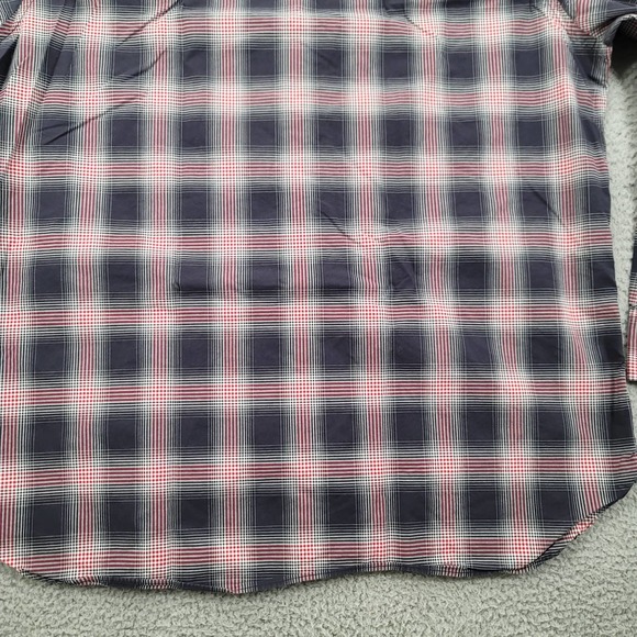 Banana Republic Shirt Mens XL Blue Red plaid Button Up Long Sleeve Classiccore - Picture 5 of 15
